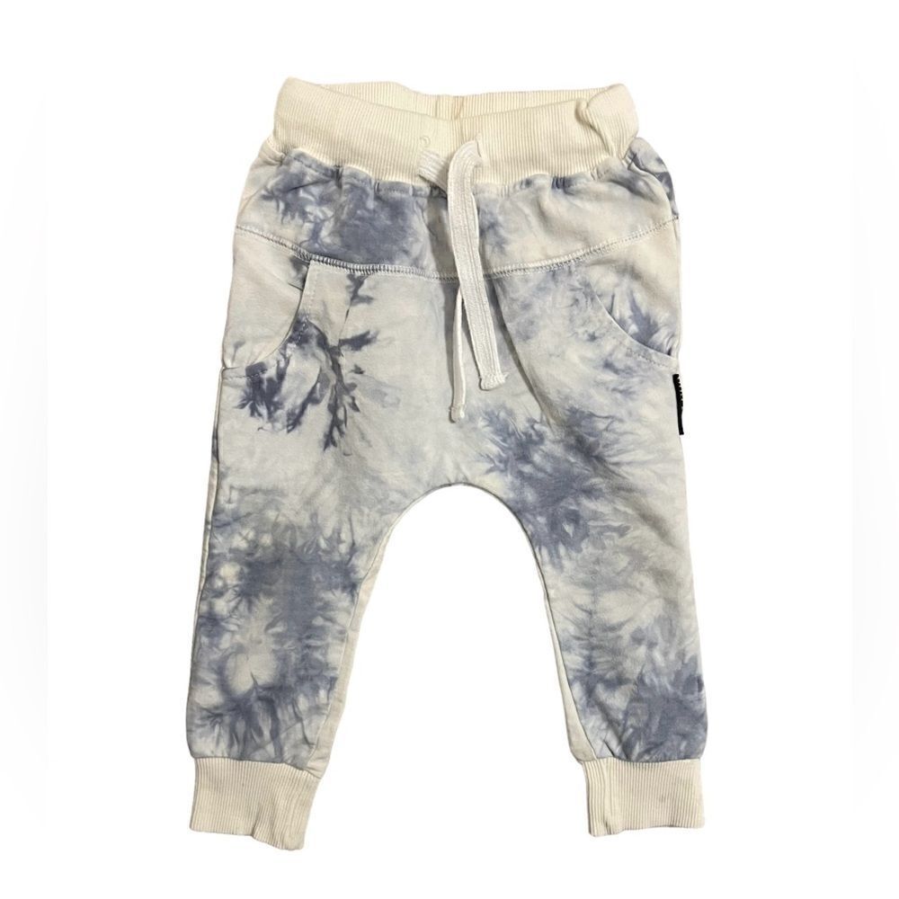 Little Bipsy joggers light blue marble tie dye size 12 to 18 months
